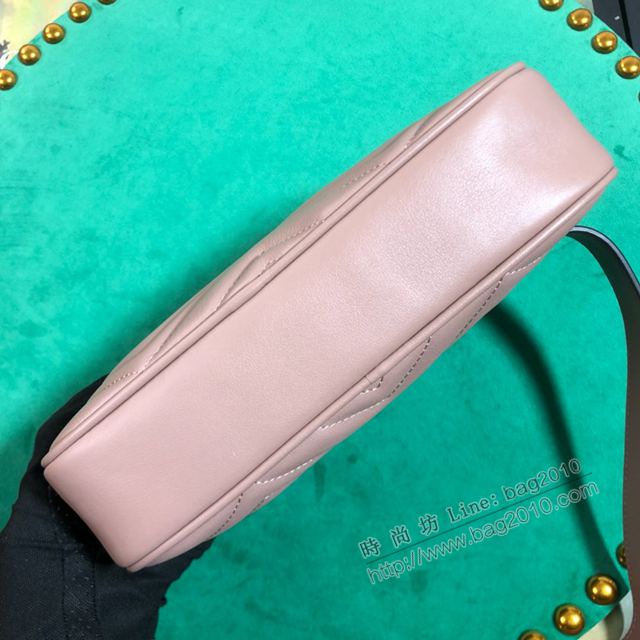 Gucci包 古馳女包 523380紅色 Marmont系列腰包 多功能胸包 Gucci手包 Gucci單肩包  gudj1158
